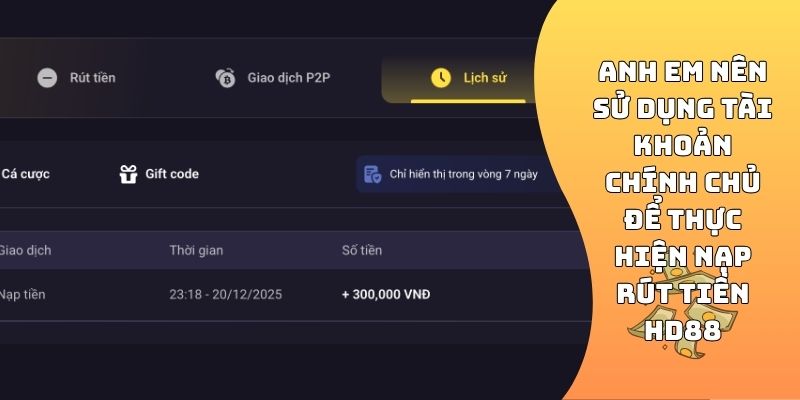 nạp rút tiền HD88