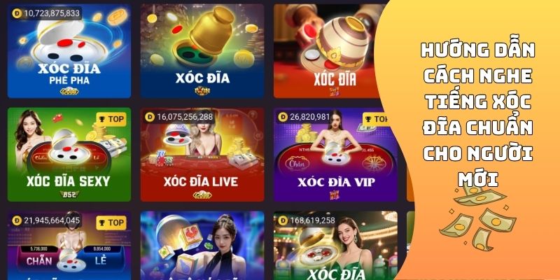 cách nghe tiếng xóc đĩa chuẩn