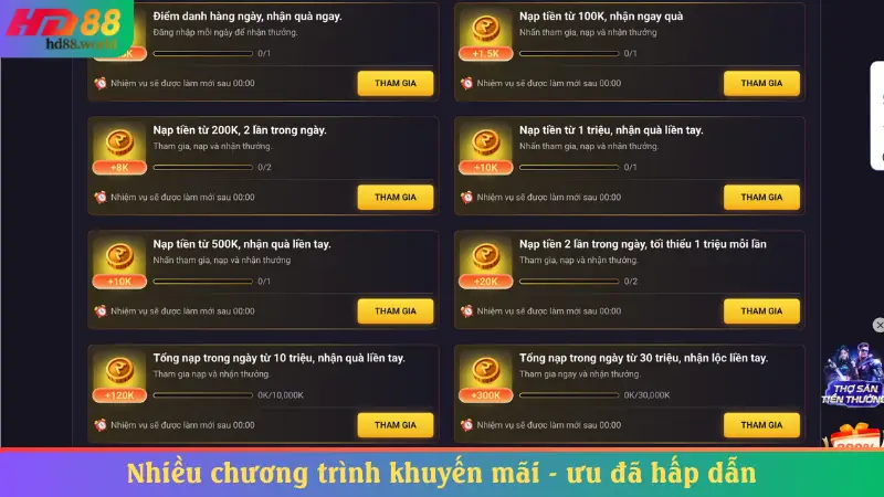 Nhiều chương trình khuyến mãi - ưu đã hấp dẫn