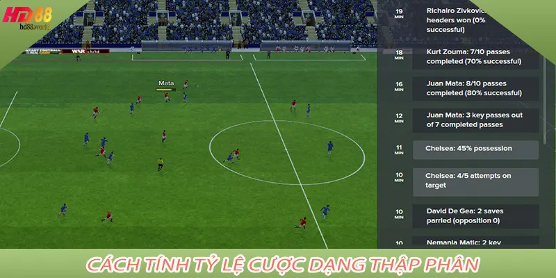 Cách tính tỷ lệ cược dạng thập phân